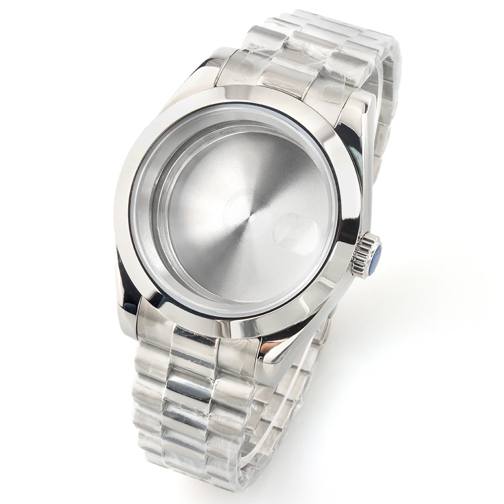 36mm 39mm Silver Men‘s Watch Case Presidential/Jubilee/Oyster Strap Stainless Steel Fit Seiko NH35 NH36 Movement Sapphire Glass
36mm 39mm Silver Men‘s Watch Case Presidential/Jubilee/Oyster Strap Stainless Steel Fit Seiko NH35 NH36 Movement Sapphire Glass