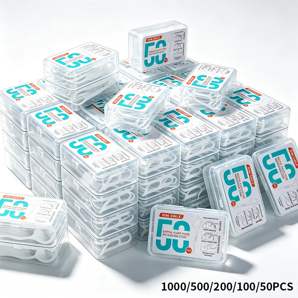 1000/500/200/100/50Pcs Smooth Dental Floss Sticks Better Than Toothpicks, Dual Use Safe Gum-Friendly Floss Picks Remove Food Deb
1000/500/200/100/50Pcs Smooth Dental Floss Sticks Better Than Toothpicks, Dual Use Safe Gum-Friendly Floss Picks Remove Food Deb