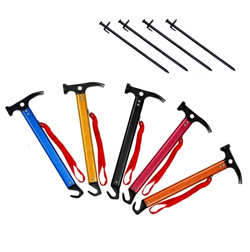 Outdoor camping tent ground nail hammer multifunctional hammer nail starting hammer camping equipment aluminum alloy hammer
Outdoor camping tent ground nail hammer multifunctional hammer nail starting hammer camping equipment aluminum alloy hammer