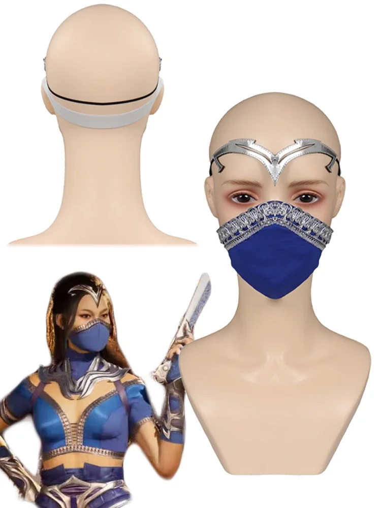 Kitana Cosplay Mask Costume Props Game Mortal Kombat Role Play Blue Masks Headband Set Women Roleplay Halloween Suits Gift
Kitana Cosplay Mask Costume Props Game Mortal Kombat Role Play Blue Masks Headband Set Women Roleplay Halloween Suits Gift