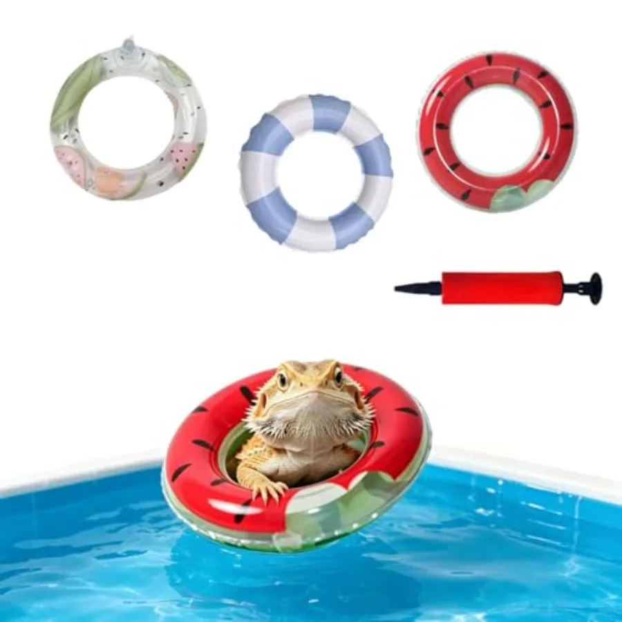 3.74 Inch Bearded Dragon Inflatable Bathing Ring, Small Animal Toy, Lizard Swimming Ring for Leopard Gecko Anole Habitat Turtle
3.74 Inch Bearded Dragon Inflatable Bathing Ring, Small Animal Toy, Lizard Swimming Ring for Leopard Gecko Anole Habitat Turtle