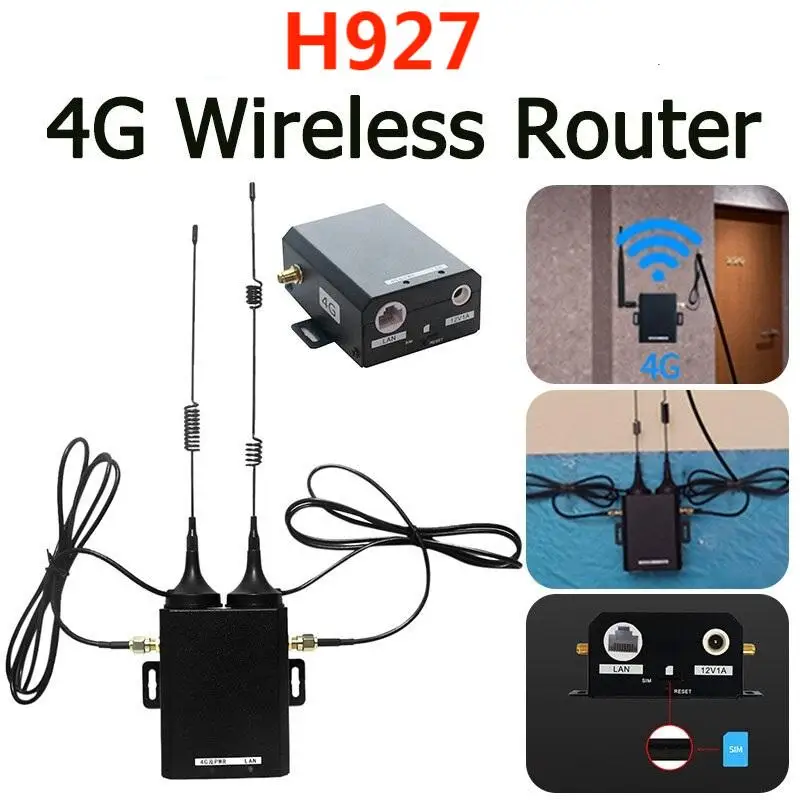 H927 4G LTE Router Industrial Grade 4G Router 150Mbps 4G LTE CAT4 SIM Card Router With External Antenna Support 16 Wifi User
H927 4G LTE Router Industrial Grade 4G Router 150Mbps 4G LTE CAT4 SIM Card Router With External Antenna Support 16 Wifi User