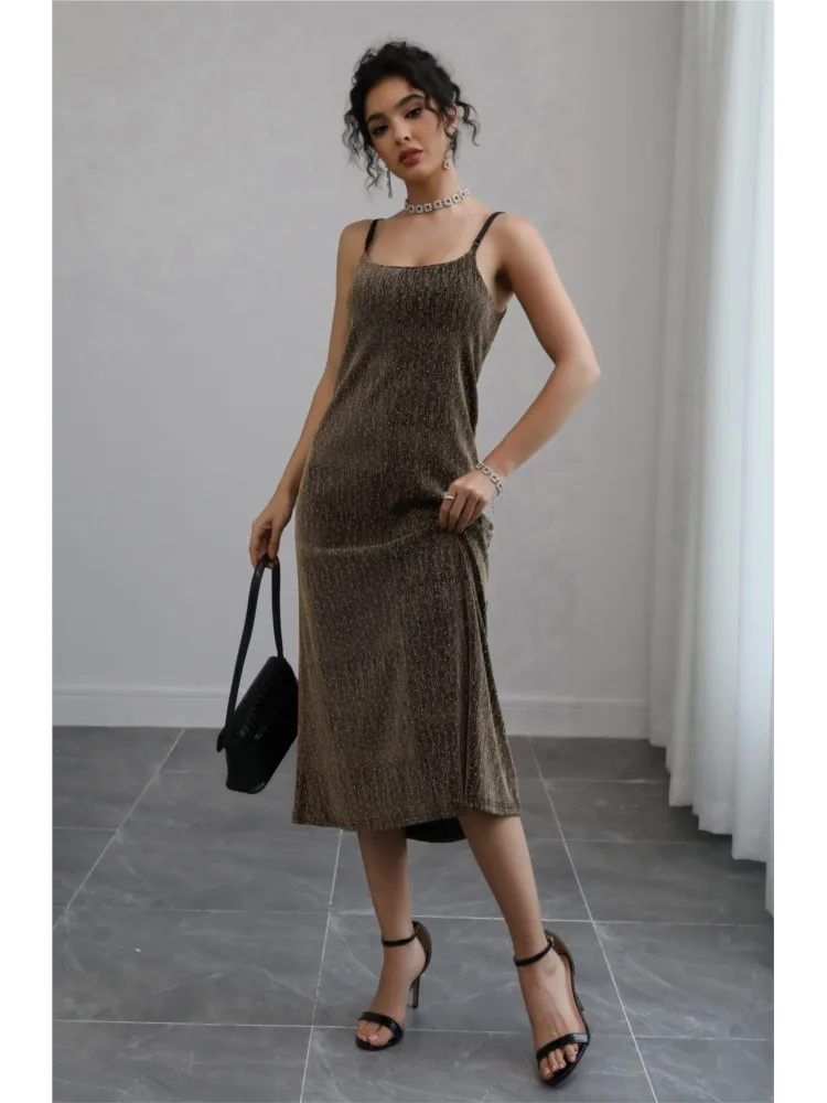 Women's Nightclub Sexy Fashion Suspender Dress 2026 Summer New Mid-Length Temperament Stretch Hip Cover Women's Dress
Women's Nightclub Sexy Fashion Suspender Dress 2026 Summer New Mid-Length Temperament Stretch Hip Cover Women's Dress