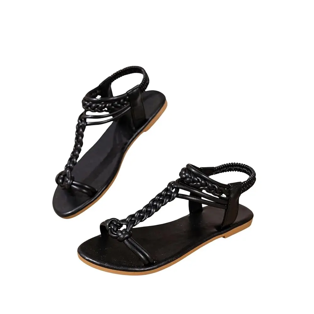 Women's Gladiator Braided Roman Ankle Strap Sandals Leather Open Toe Summer Vacation Flats Sandals 2025
Women's Gladiator Braided Roman Ankle Strap Sandals Leather Open Toe Summer Vacation Flats Sandals 2025