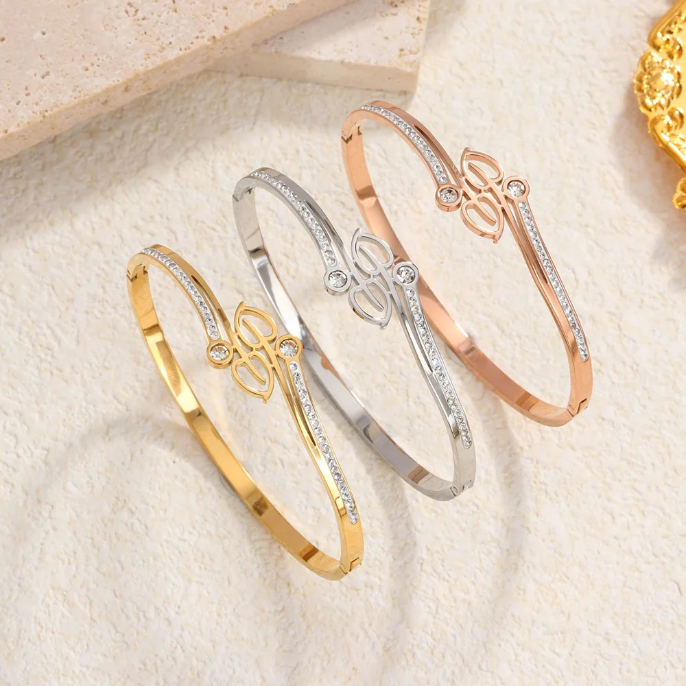Silver Plated Rose Gold Golden Simple Knot Simple Cross Rhinestone Starry Bling Twining Rose Flower Bangles for Women
Silver Plated Rose Gold Golden Simple Knot Simple Cross Rhinestone Starry Bling Twining Rose Flower Bangles for Women