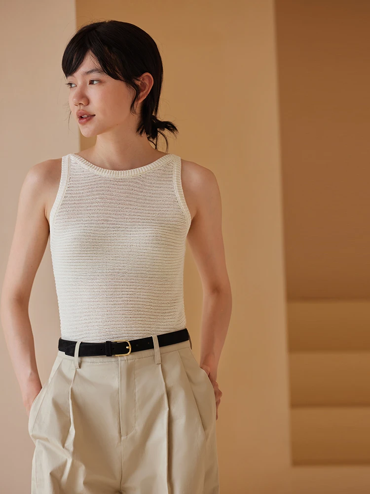 Hacikis Miss Elegant One-Shoulder Knitted Vest Soft Dry Combed Cotton Slimming Elastic Knitwear Women's Commute Style Pure Co...
Hacikis Miss Elegant One-Shoulder Knitted Vest Soft Dry Combed Cotton Slimming Elastic Knitwear Women's Commute Style Pure Co...