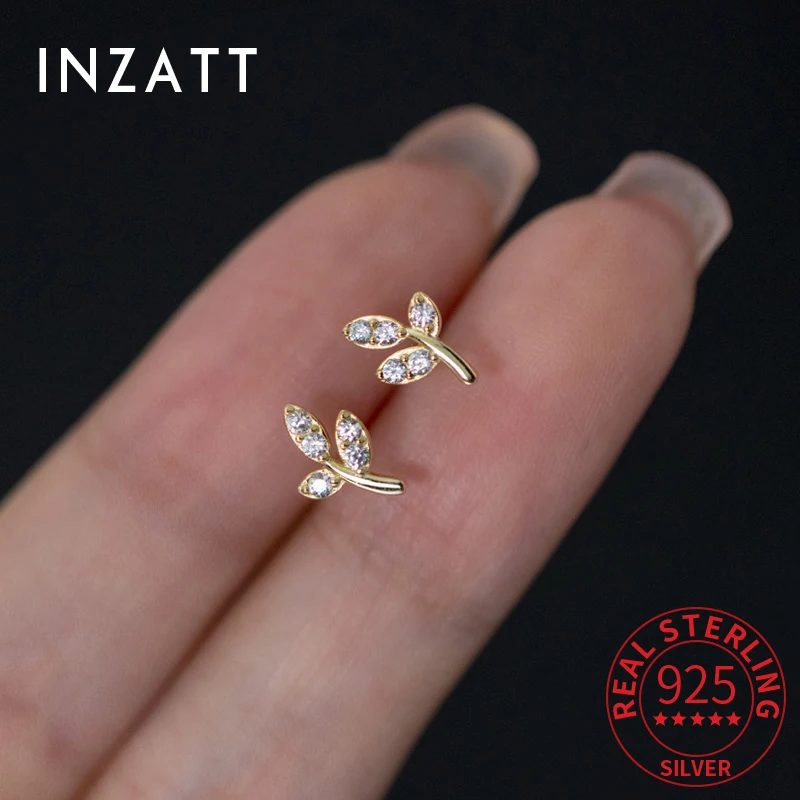 INZATT Real 925 Sterling Silver Zircon Leaves Stud Earrings for Women Cute Plant Fine Jewelry Light Luxury 2024 Accessories
INZATT Real 925 Sterling Silver Zircon Leaves Stud Earrings for Women Cute Plant Fine Jewelry Light Luxury 2024 Accessories