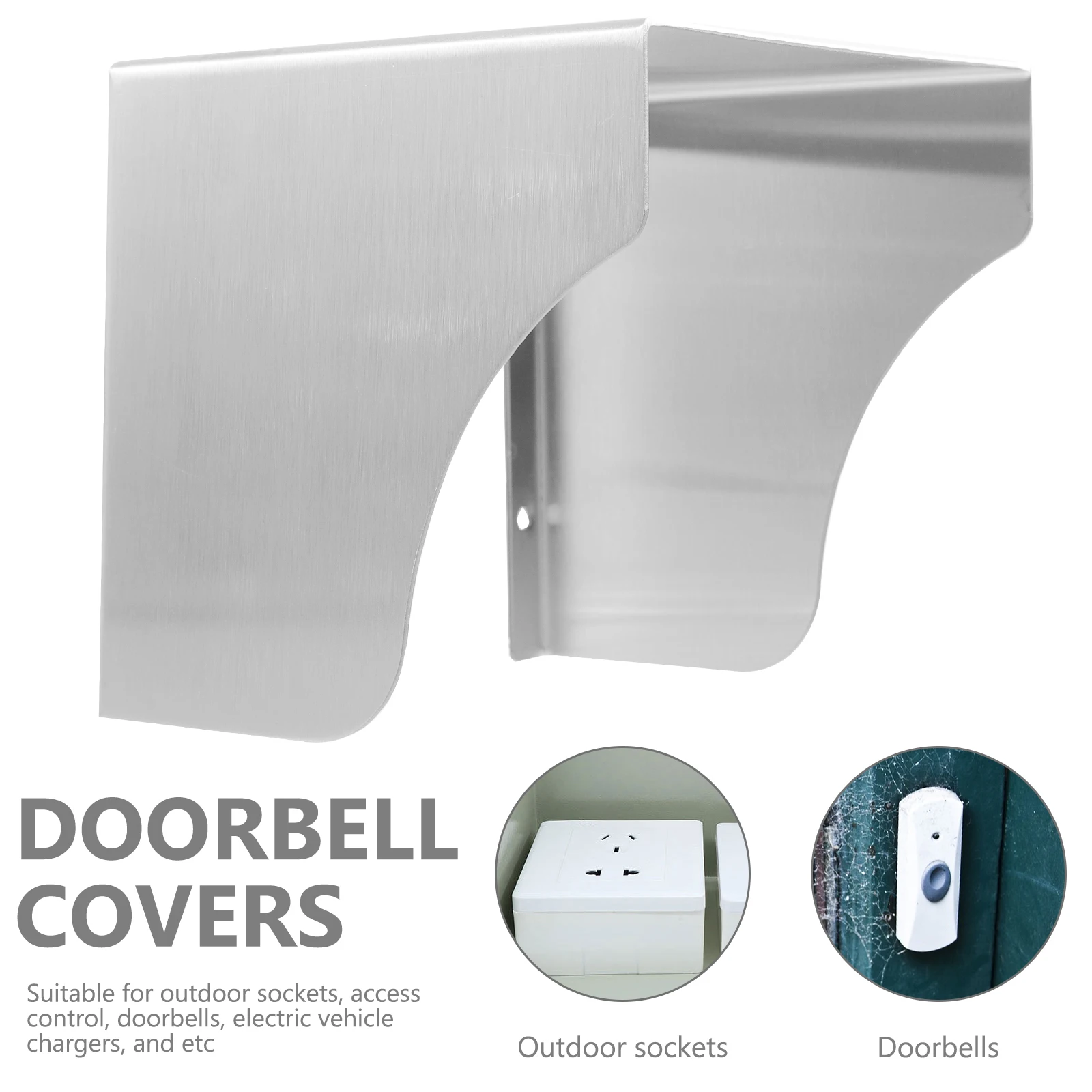 Doorbell Cover Outdoor Protective Stainless Steel Splashproof Box 125mm Waterproof Metal Cover Rainproof Shell for Wireless
Doorbell Cover Outdoor Protective Stainless Steel Splashproof Box 125mm Waterproof Metal Cover Rainproof Shell for Wireless
