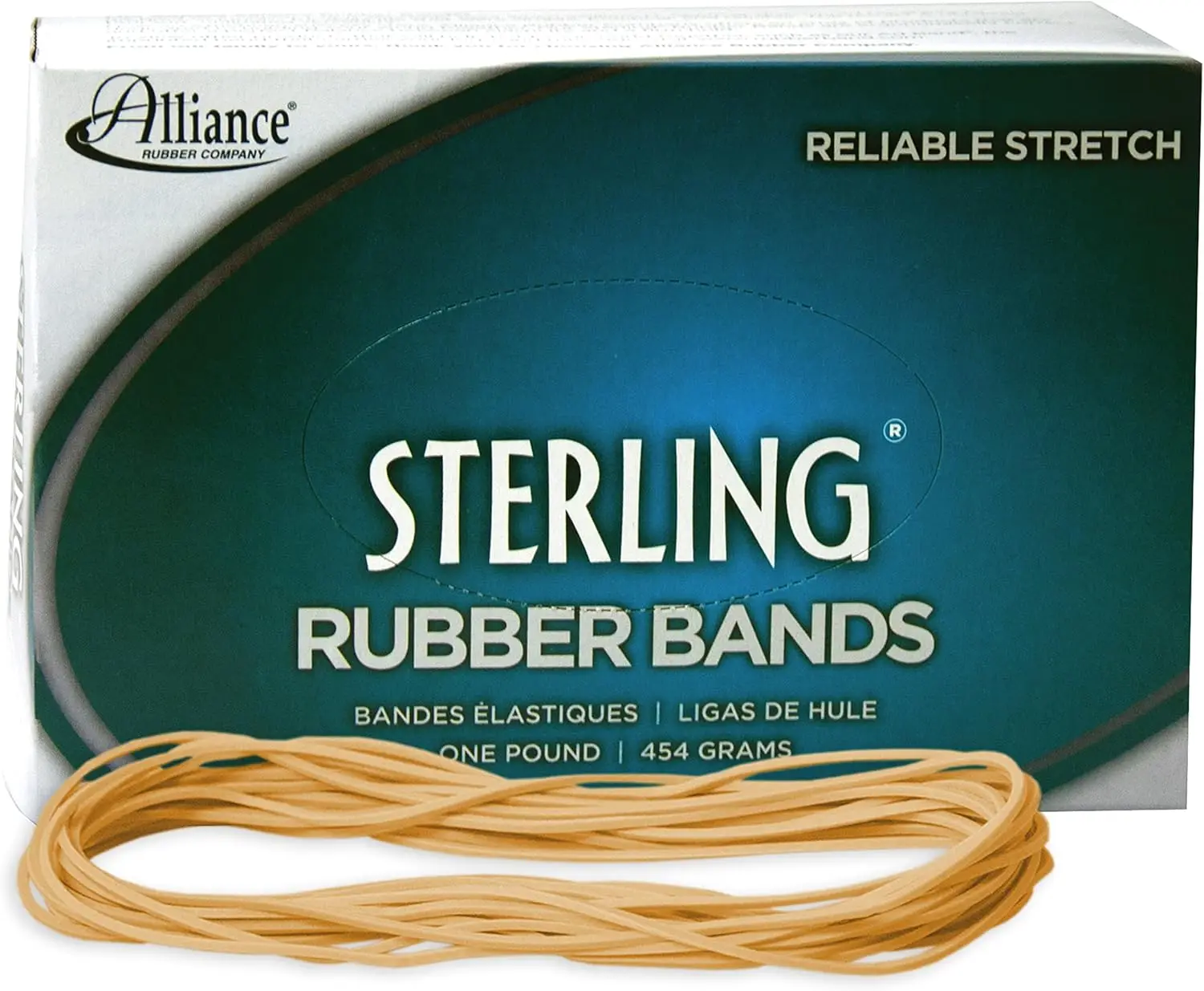 Rubber Bands Size #117A, 1 lb Box Approx. 500 Bands (7" x 1/16", Natural Crepe) Beige
Rubber Bands Size #117A, 1 lb Box Approx. 500 Bands (7" x 1/16", Natural Crepe) Beige