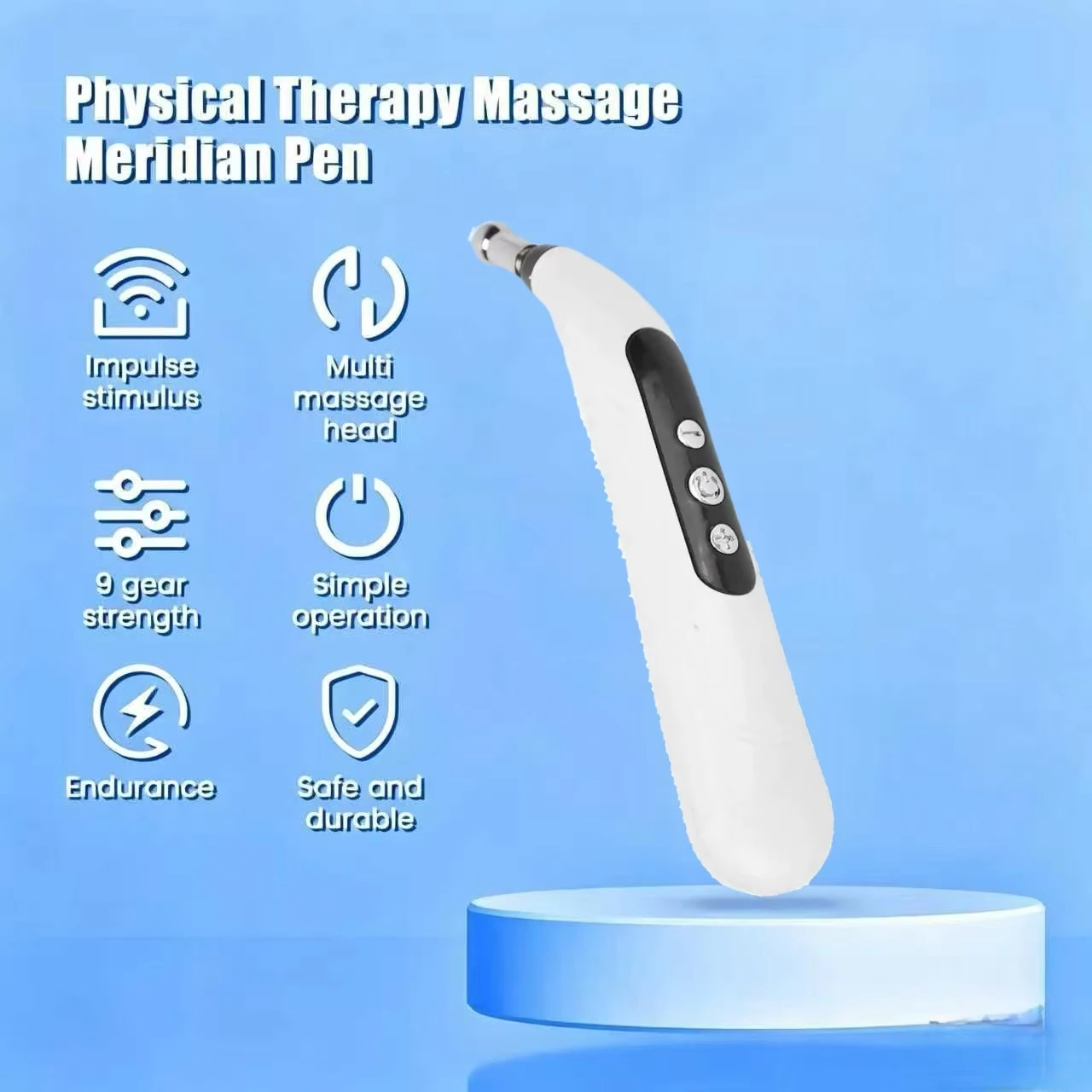 Rechargeable Acupuncture Pen 5/3 Heads Electric Muscle Pain Relief Relaxing Massage Pen Laser Energy Therapy Health Care Tool
Rechargeable Acupuncture Pen 5/3 Heads Electric Muscle Pain Relief Relaxing Massage Pen Laser Energy Therapy Health Care Tool