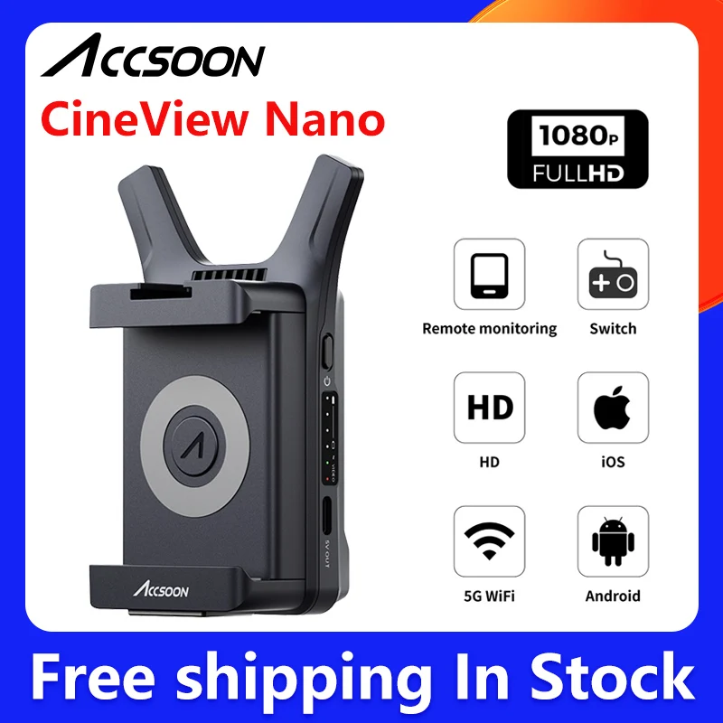 Accsoon CineView Nano Wireless Video Transmission HDMI-Compatibe for Tablets or Phones
Accsoon CineView Nano Wireless Video Transmission HDMI-Compatibe for Tablets or Phones
