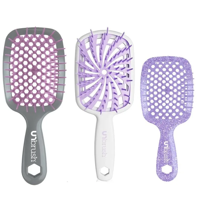 Классическая щетка для распутывания волос UNbrush, щетка для распутывания волос UNbrush Plus и набор мини-щетки для распутывания волос UNbrush
Классическая щетка для распутывания волос UNbrush, щетка для распутывания волос UNbrush Plus и набор мини-щетки для распутывания волос UNbrush