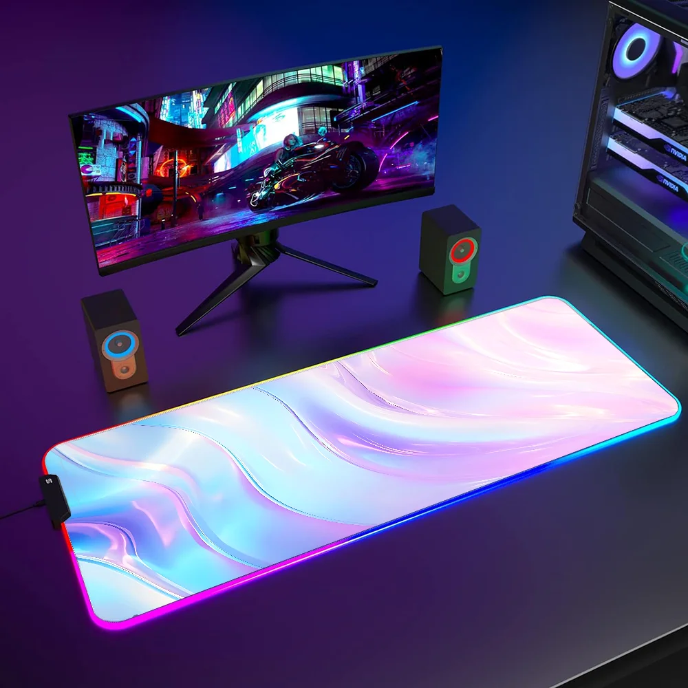 LED Mousepad Gamer RGB Mause Pad Gamer Backlit Anime Mouse Pad Kawaii Cool Design Deskmat Laptop Accessories Gaming Mouse Mat
LED Mousepad Gamer RGB Mause Pad Gamer Backlit Anime Mouse Pad Kawaii Cool Design Deskmat Laptop Accessories Gaming Mouse Mat