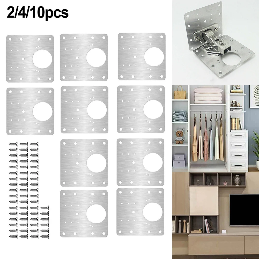 Kitchen Cupboard Door Hinge Repair Kit with 2410 Plates and Fixing Screws for Cabinets and Furniture Restoration
Kitchen Cupboard Door Hinge Repair Kit with 2410 Plates and Fixing Screws for Cabinets and Furniture Restoration