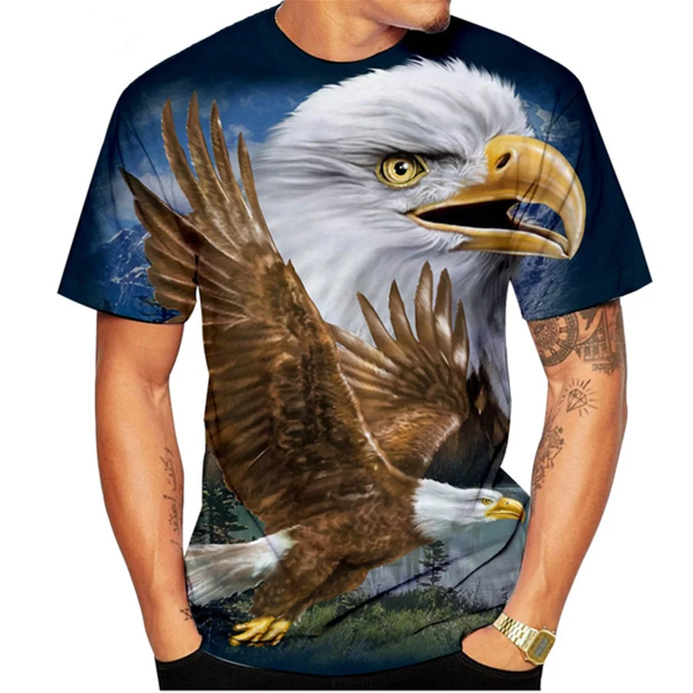 Soaring Eagle 3D Print Men's T Shirt O Neck Short Sleeve Animal Funny Graphic Streetwear Summer Loose Male Oversized Tops Tees
Soaring Eagle 3D Print Men's T Shirt O Neck Short Sleeve Animal Funny Graphic Streetwear Summer Loose Male Oversized Tops Tees