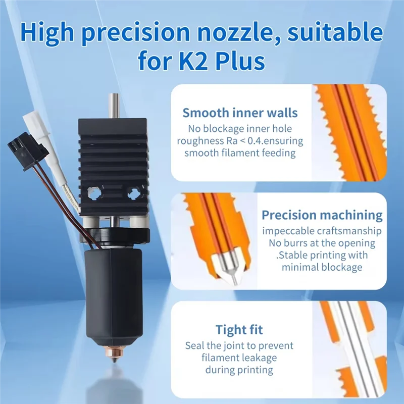AT82-3D-принтер Hotend Kit Hotend Kit Fork2 Plus 3D-принтер с высоким расходом, сопло 0,4 мм
AT82-3D-принтер Hotend Kit Hotend Kit Fork2 Plus 3D-принтер с высоким расходом, сопло 0,4 мм
