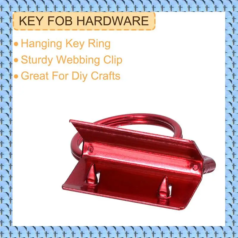 NOCM Key Fob Hardware With Keychain Rings For Bag Webbing ,Red Metal Keychain Ring Keychain Hardware 20Piece
NOCM Key Fob Hardware With Keychain Rings For Bag Webbing ,Red Metal Keychain Ring Keychain Hardware 20Piece