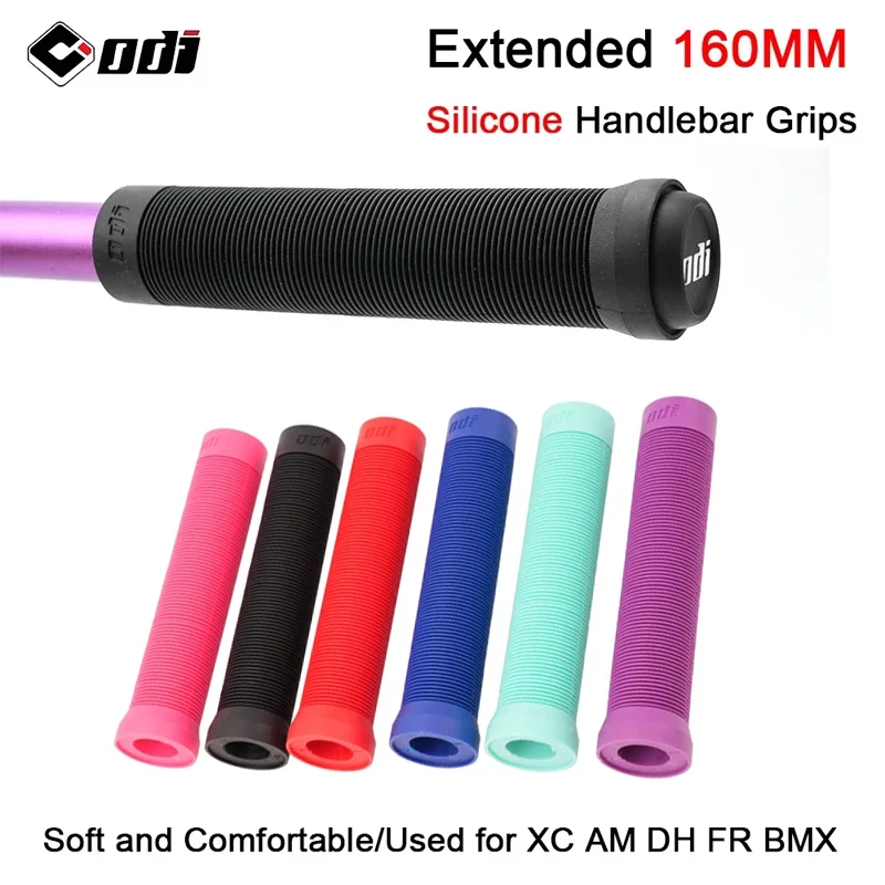 ODI 160MM Extended Grip Soft Silicone Bike Grips MTB Handlebar Cuff Shockproof MTB Handle Cover for XC AM DH FR BMX Cycling Part
ODI 160MM Extended Grip Soft Silicone Bike Grips MTB Handlebar Cuff Shockproof MTB Handle Cover for XC AM DH FR BMX Cycling Part