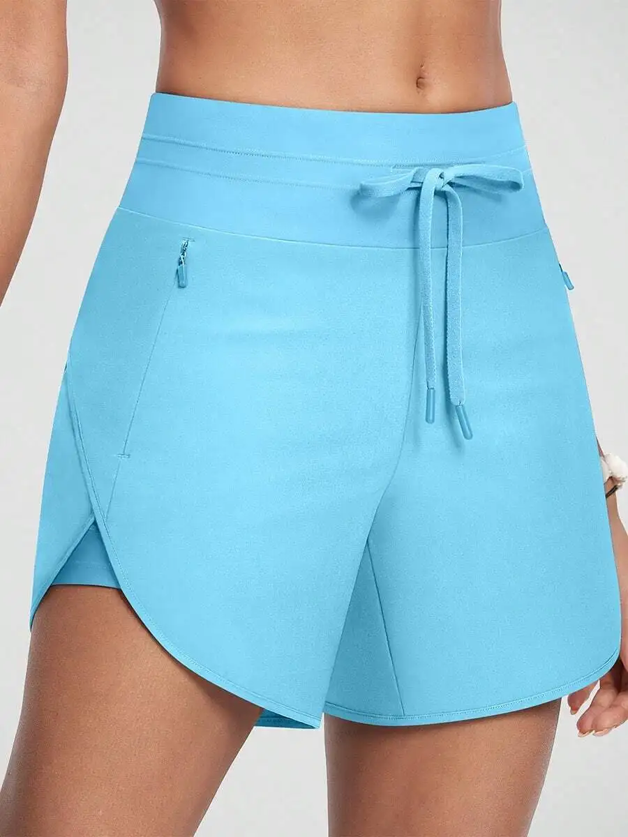 Womens High Waisted Swim Shorts With Pockets Quick Dry UPF 50+ Beach Board Shorts
Womens High Waisted Swim Shorts With Pockets Quick Dry UPF 50+ Beach Board Shorts