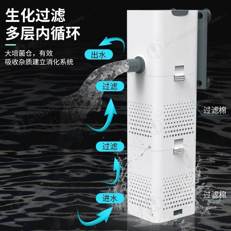 Fish Tank Filter, Small Oxygen Generator, Circulating Built-in Water Pump Water Purification and Oxygenation Three-in-one Silent
Fish Tank Filter, Small Oxygen Generator, Circulating Built-in Water Pump Water Purification and Oxygenation Three-in-one Silent
