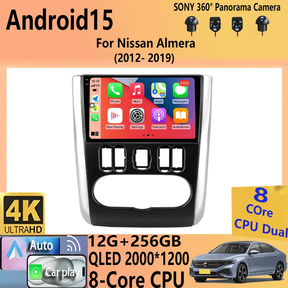 Автомобильный радиоприемник Android 15 Carplay WIFI + 4G для Nissan Almera 2012-2019, навигационный мультимедийный видеоплеер, стерео без 2Din DVD, головное устройство
Автомобильный радиоприемник Android 15 Carplay WIFI + 4G для Nissan Almera 2012-2019, навигационный мультимедийный видеоплеер, стерео без 2Din DVD, головное устройство