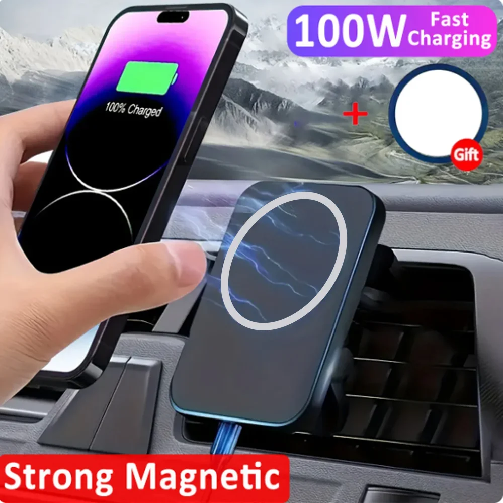 Magnetic Car Wireless Charger For 15 14 13 Pro Max Fast Car Charger Air Vent Phone Holder Macsafe Charging Station
Magnetic Car Wireless Charger For 15 14 13 Pro Max Fast Car Charger Air Vent Phone Holder Macsafe Charging Station