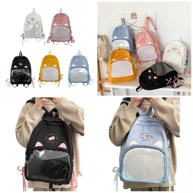 X90D Clear Backpack Stylish School Bag Travel Daypack Rucksack for Women with Adjustable Shoulder Straps
X90D Clear Backpack Stylish School Bag Travel Daypack Rucksack for Women with Adjustable Shoulder Straps