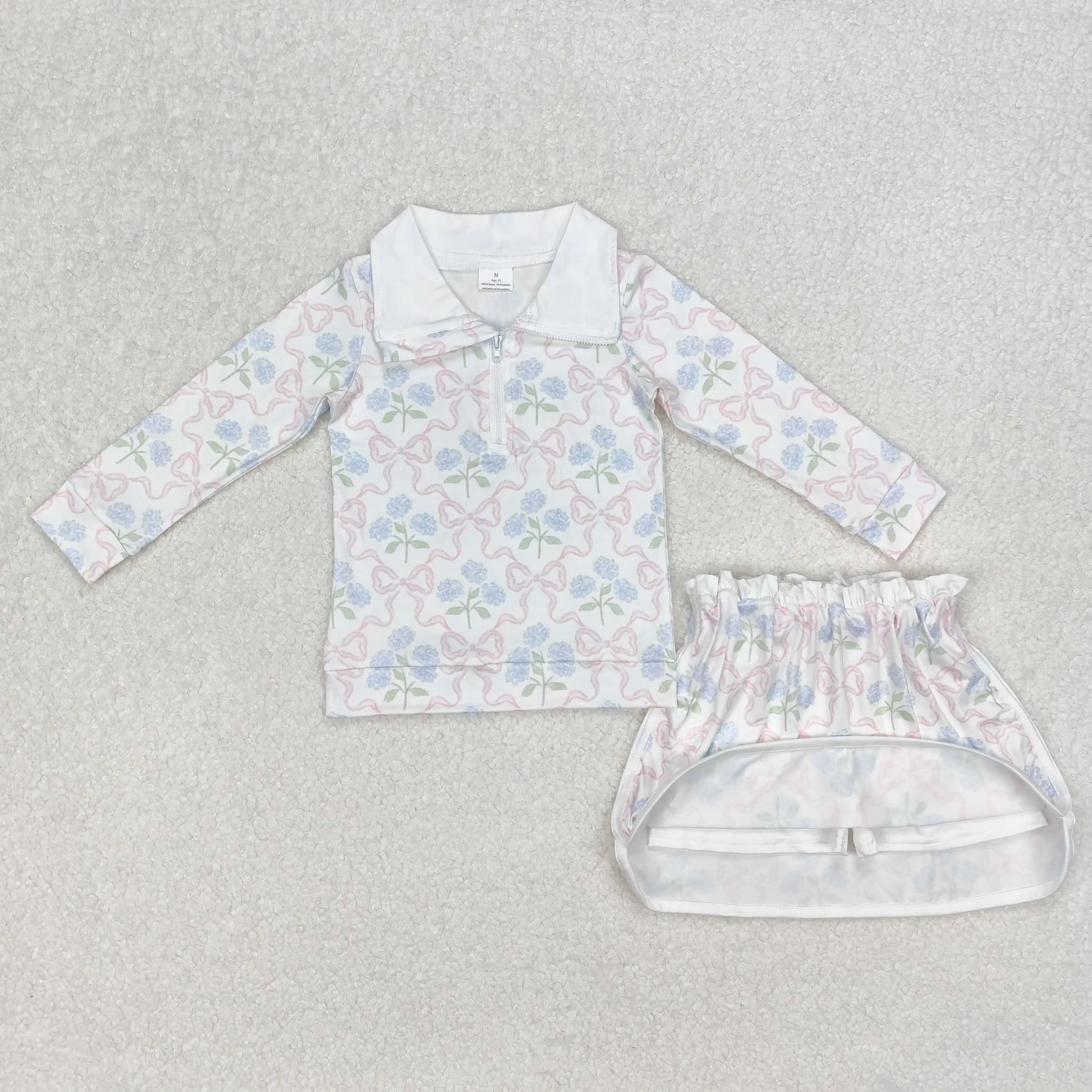 3.5 yNew rts Spring Baby Girls Sports Suit Wholesale Boutique Flower Bow Pattern White Zipper Long Sleeve Short Skirt Girls set
3.5 yNew rts Spring Baby Girls Sports Suit Wholesale Boutique Flower Bow Pattern White Zipper Long Sleeve Short Skirt Girls set