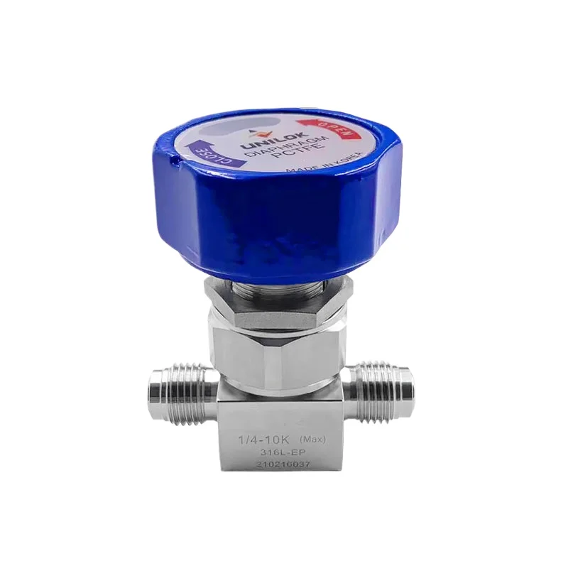 Imported from Korea high purity diaphragm valve 10K/210K diaphragm valve for semiconductor 1/4VCR male and female
Imported from Korea high purity diaphragm valve 10K/210K diaphragm valve for semiconductor 1/4VCR male and female