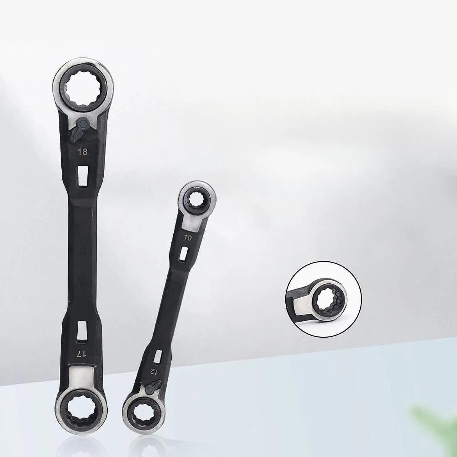2x Ratcheting Wrench Ratchet Box Wrench Metric Steel Anti Slip Auto Repair Tools Multifunctional for Bicycle DIY Automotive
2x Ratcheting Wrench Ratchet Box Wrench Metric Steel Anti Slip Auto Repair Tools Multifunctional for Bicycle DIY Automotive