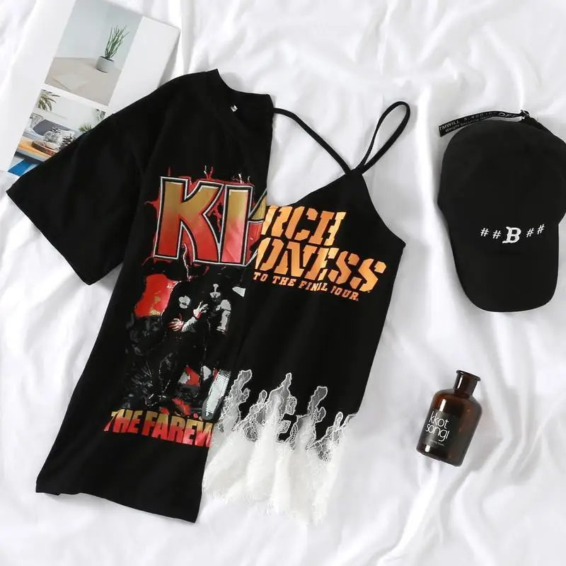 Harajuku gothic oversized t shirt y2k women letter printed graphic t shirts lace patchwork top tops grunge shirts for women
Harajuku gothic oversized t shirt y2k women letter printed graphic t shirts lace patchwork top tops grunge shirts for women