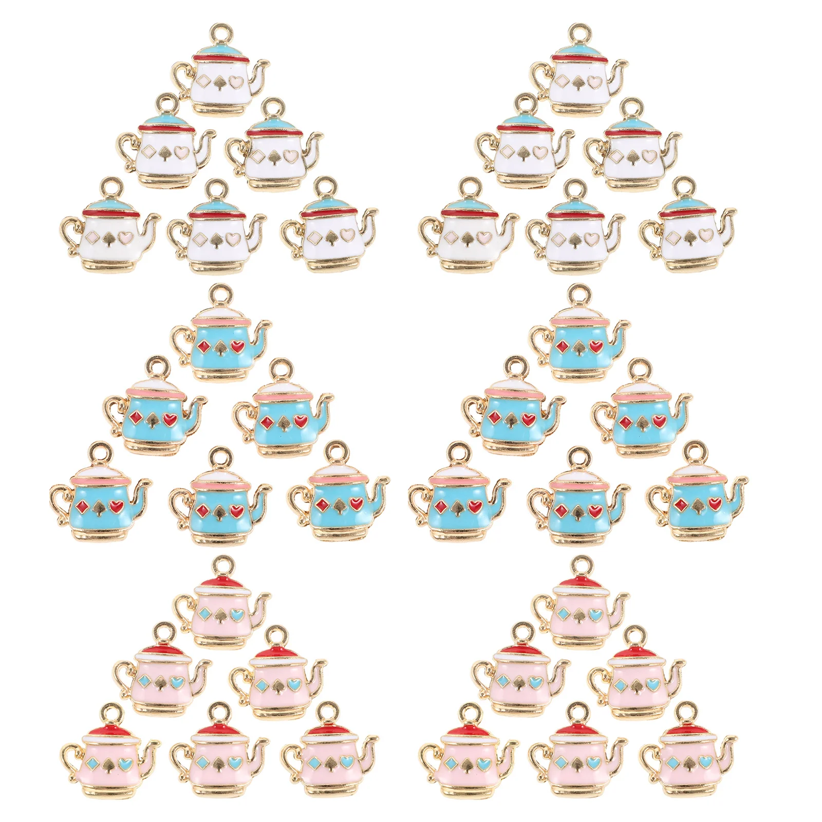 60 шт. эмалированных подвесок-чайников из цинкового сплава для изготовления ювелирных изделий, ожерелий, браслетов, брелоков, украшений
60 шт. эмалированных подвесок-чайников из цинкового сплава для изготовления ювелирных изделий, ожерелий, браслетов, брелоков, украшений