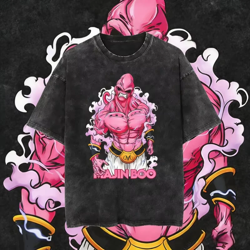 2026 Summer Dragon Ball Retro T-shirt Men Washed Cotton Oversize Evil Majin Buu Print Casual Unisex Streetwear
2026 Summer Dragon Ball Retro T-shirt Men Washed Cotton Oversize Evil Majin Buu Print Casual Unisex Streetwear