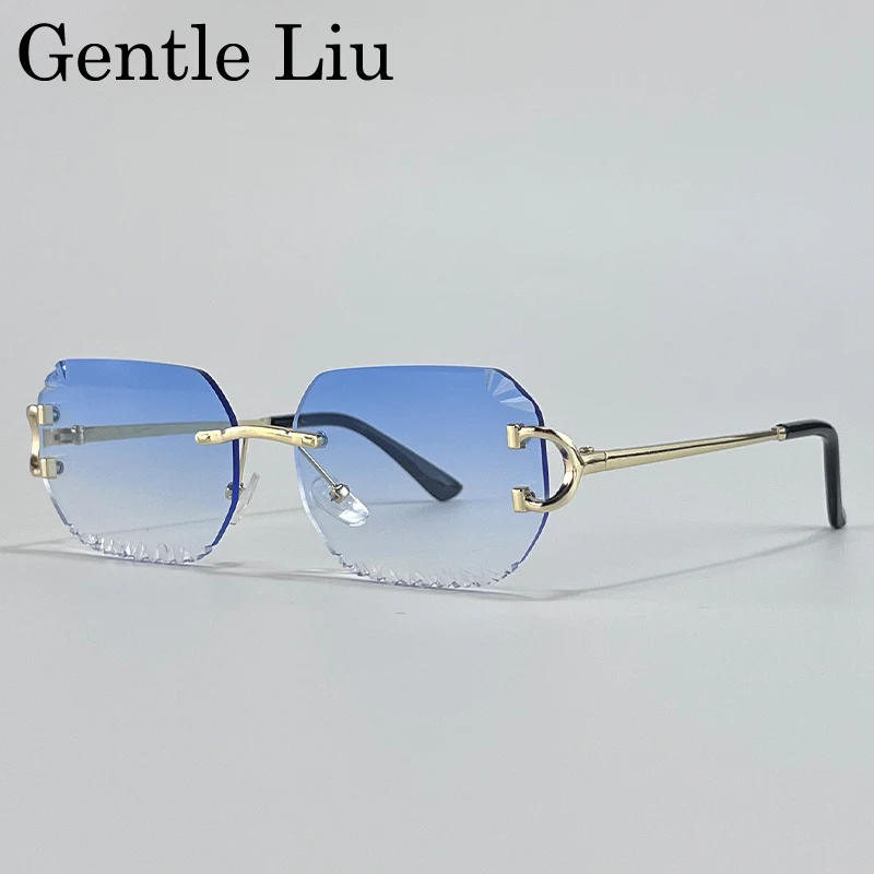 Vintage Square Rimless Sunglasses Men 2025 Luxury Brand Trendy Frameless Punk Sun Glasses Cut Edge Gradient Eyewear UV400 Shades
Vintage Square Rimless Sunglasses Men 2025 Luxury Brand Trendy Frameless Punk Sun Glasses Cut Edge Gradient Eyewear UV400 Shades