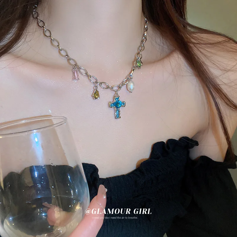 Vintage Minimalist Bling Cross Pendant Necklaces for Women Girl Gift Anniversary Wedding Trendy Neck Jewelry Goth Pearl Necklace
Vintage Minimalist Bling Cross Pendant Necklaces for Women Girl Gift Anniversary Wedding Trendy Neck Jewelry Goth Pearl Necklace