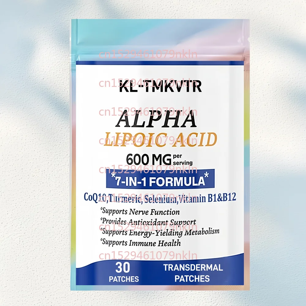 30 Patches Alpha Lipoic Acid Transdermal Patches With CoQ10 & Active B1 & B12 - Antioxidant, Cell Energy & Metabolism
30 Patches Alpha Lipoic Acid Transdermal Patches With CoQ10 & Active B1 & B12 - Antioxidant, Cell Energy & Metabolism