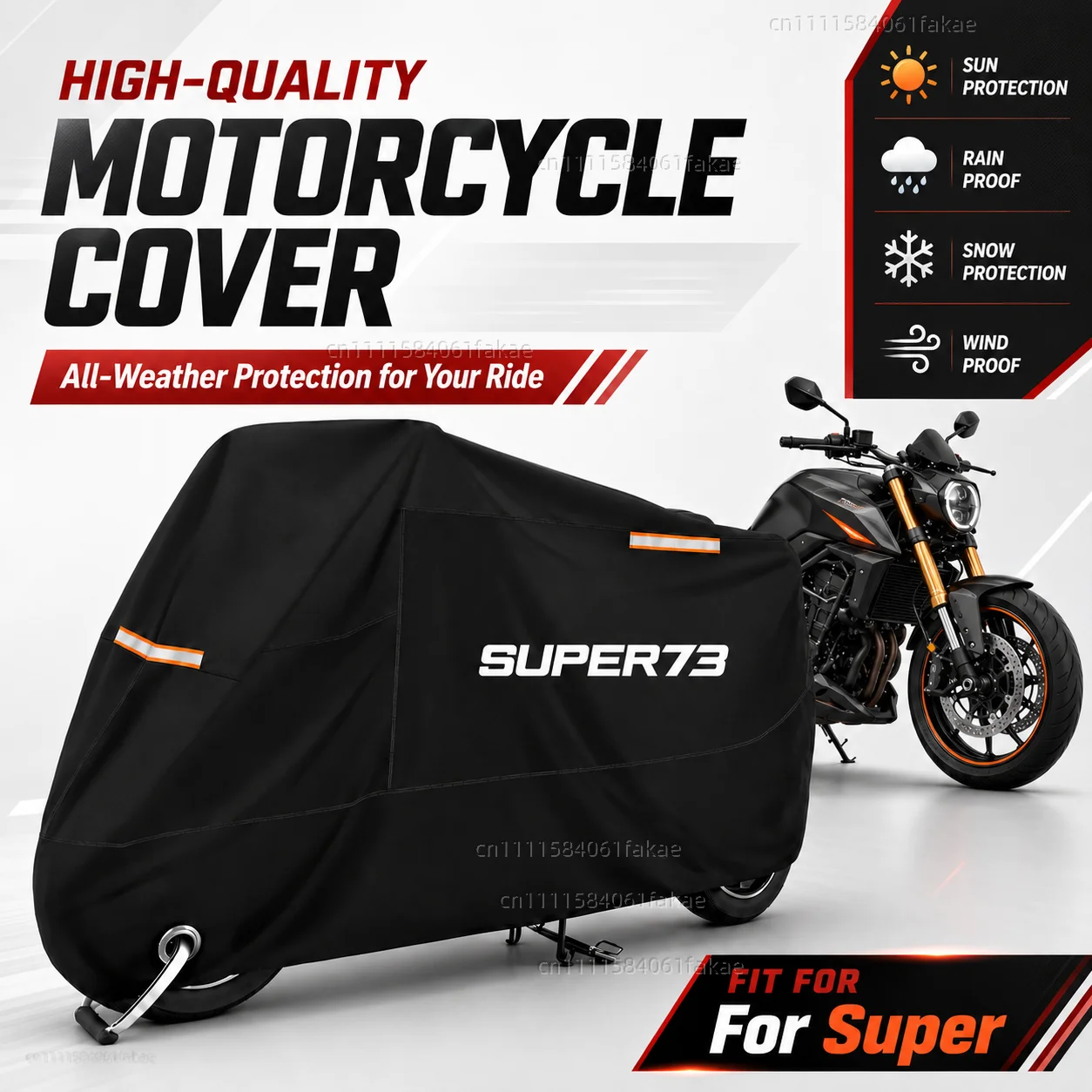 Motorcycle Cover Waterproof Outdoor All Season Dustproof UV Protective Moto Scooter Rain Cover For Super 73-S1 73-S2 73-Z1 73-ZX
Motorcycle Cover Waterproof Outdoor All Season Dustproof UV Protective Moto Scooter Rain Cover For Super 73-S1 73-S2 73-Z1 73-ZX