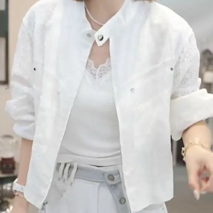 Summer 2026 New Stand-up Collar Sunscreens Jacket Fashion Sun Protection Clothing Coat Women Printing Short Thin Overwear Ladies
Summer 2026 New Stand-up Collar Sunscreens Jacket Fashion Sun Protection Clothing Coat Women Printing Short Thin Overwear Ladies