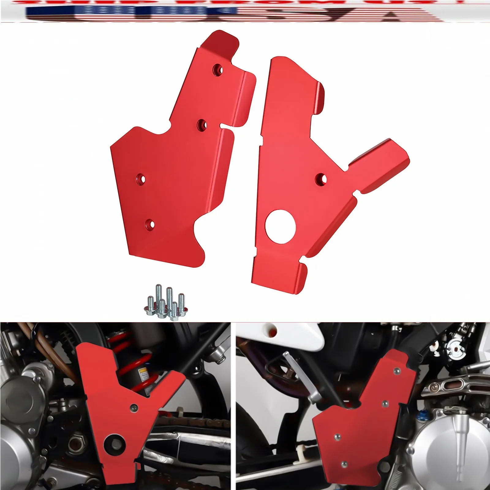 US RED Aluminum Frame Guard Cover For KAWASAKI KLX250S/SF KLX250 D-TRACKER/X US RED Aluminum Frame Guard Cover
US RED Aluminum Frame Guard Cover For KAWASAKI KLX250S/SF KLX250 D-TRACKER/X US RED Aluminum Frame Guard Cover