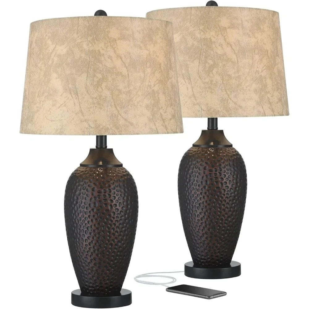Traditional Natural Cottage Table Lamps 25" High Set of 2 with USB Charging Port Living Room Desk Bedroom House
Traditional Natural Cottage Table Lamps 25" High Set of 2 with USB Charging Port Living Room Desk Bedroom House