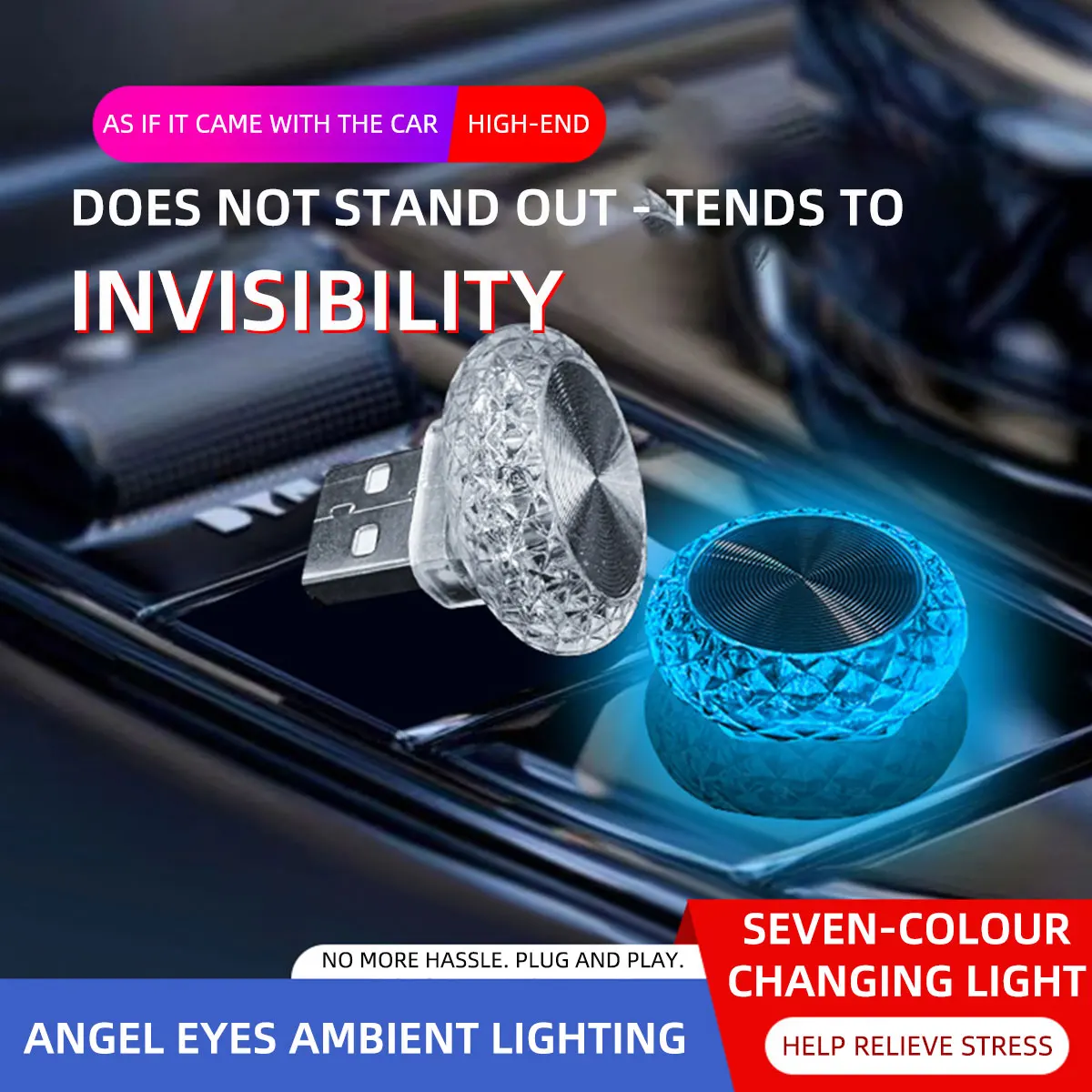 Car Ambient Lights Portable USB Mini LED Atmosphere Lamps Interior Decorative lights for Computer Environment Light Plug Play 5V
Car Ambient Lights Portable USB Mini LED Atmosphere Lamps Interior Decorative lights for Computer Environment Light Plug Play 5V
