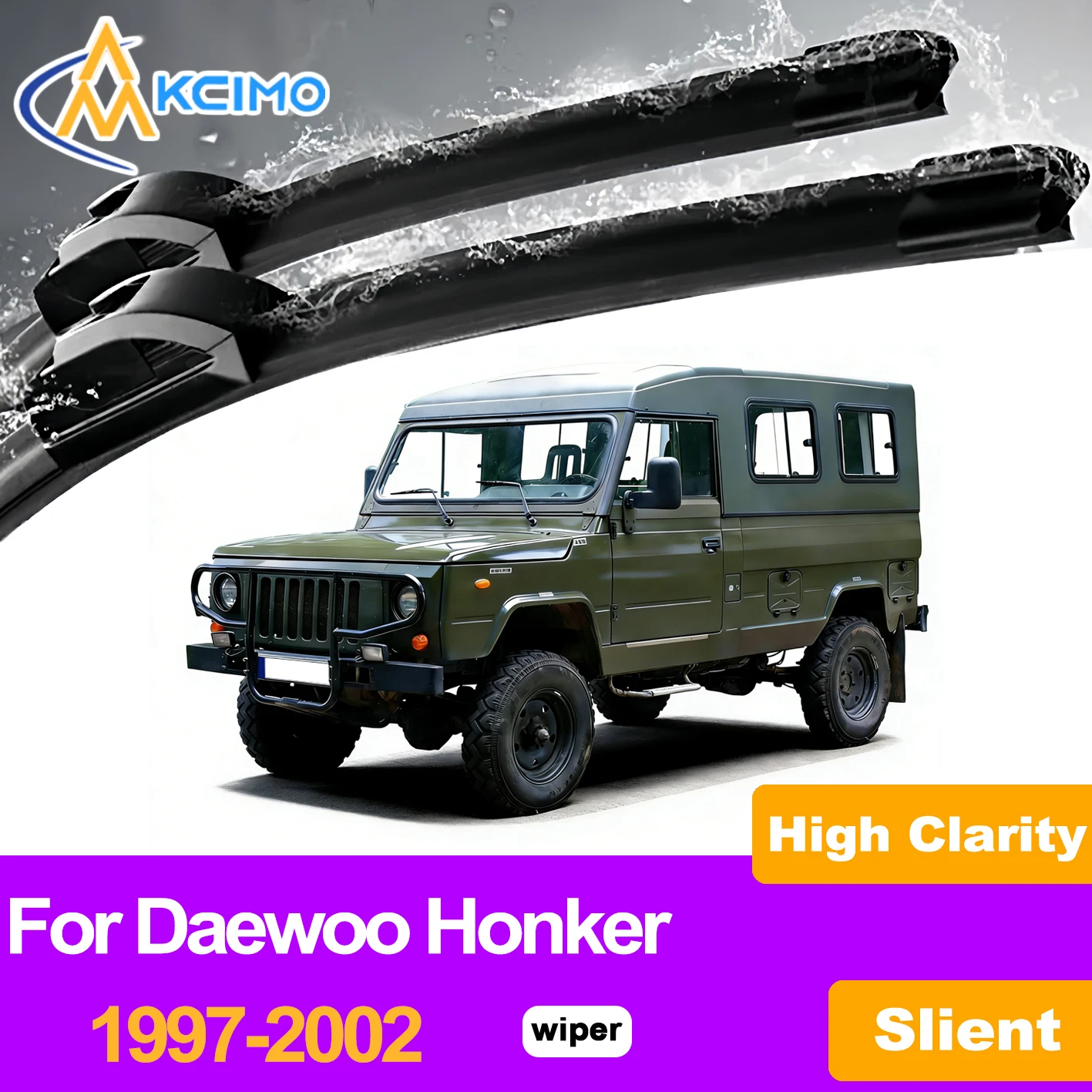 KCIMO 2PCS Front Windshield Wiper Blades For Daewoo Honker 1997-2002, All-Weather High Quality Rubber No Streak & Quiet Wiping
KCIMO 2PCS Front Windshield Wiper Blades For Daewoo Honker 1997-2002, All-Weather High Quality Rubber No Streak & Quiet Wiping