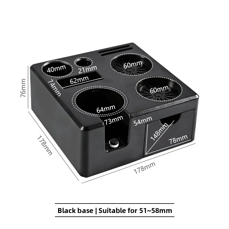 High-end 51/53/54/58mm Coffee Tamping Station Portafilter Holder Tamping Station Organizer Stand Distributor Portafilter Holder
High-end 51/53/54/58mm Coffee Tamping Station Portafilter Holder Tamping Station Organizer Stand Distributor Portafilter Holder