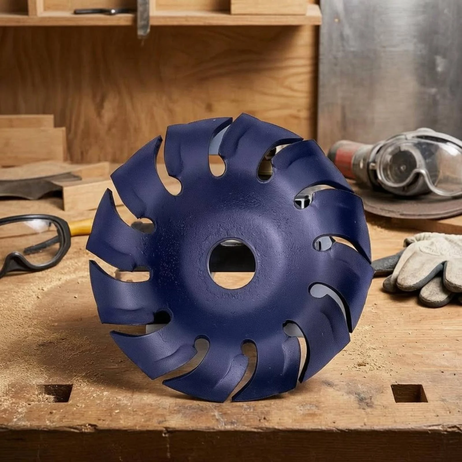 Angle Grinder Wood Carving Disc Trimming Wood Shaping Disc Power Tool Accessory Dark Blue Versatile Use
Angle Grinder Wood Carving Disc Trimming Wood Shaping Disc Power Tool Accessory Dark Blue Versatile Use