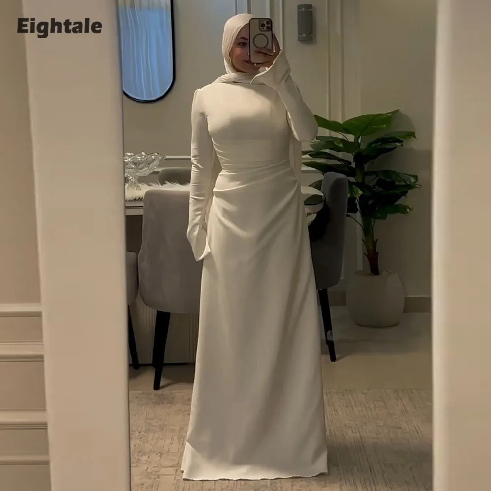 Eightale арабское свадебное платье на заказ цвета слоновой кости с высоким воротом длиной до пола, свадебное платье с длинными рукавами, мусульманское вечернее платье русалки для невесты
Eightale арабское свадебное платье на заказ цвета слоновой кости с высоким воротом длиной до пола, свадебное платье с длинными рукавами, мусульманское вечернее платье русалки для невесты