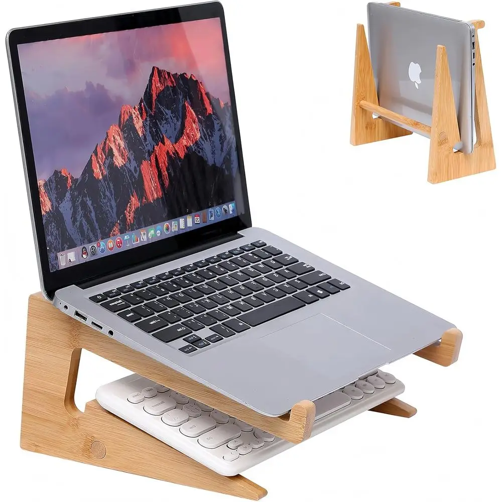 Wooden Laptop Stand for 13-18.6in, Compatible with MacBook Air Pro/Dell XPS/Surface Pro/HP/Pixelbook/Lenovo and More Laptops
Wooden Laptop Stand for 13-18.6in, Compatible with MacBook Air Pro/Dell XPS/Surface Pro/HP/Pixelbook/Lenovo and More Laptops