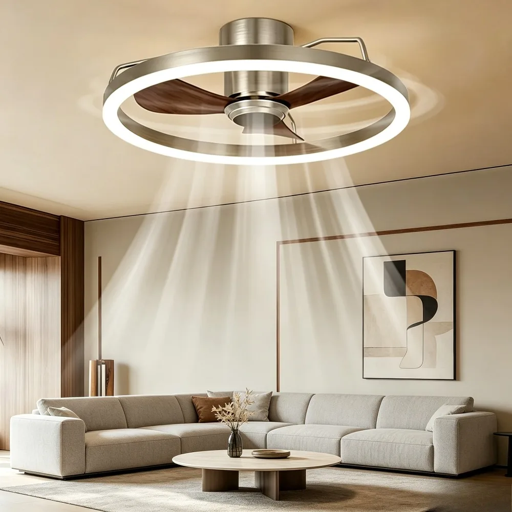 LED Light Flush Mount DC Motor 6-Speed Remote Control Dimmable Fan Lamp for Home Kitchen Bedroom Living Roo
LED Light Flush Mount DC Motor 6-Speed Remote Control Dimmable Fan Lamp for Home Kitchen Bedroom Living Roo