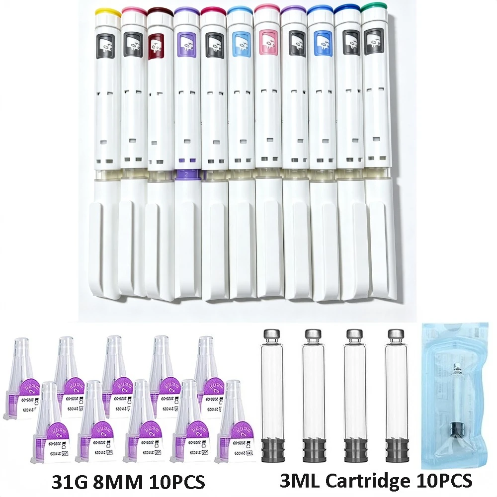 Hot Sale 10PCS Set 60IU Plastic Disposable Injection Pen With 3ml Glass Vial 31G 8MM Needle for Daily Tattoo Pen Use
Hot Sale 10PCS Set 60IU Plastic Disposable Injection Pen With 3ml Glass Vial 31G 8MM Needle for Daily Tattoo Pen Use