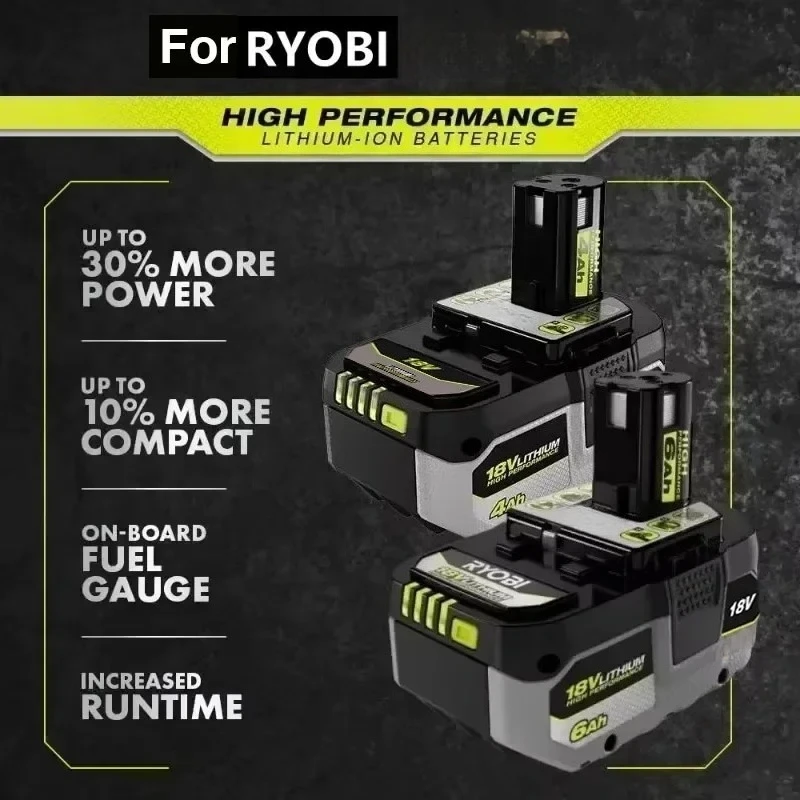 for RYOBI P108 18V 8.0Ah Battery Replacement For Series, Works with P203 P204 P210 RB18L50 RB18L20 Lithium-ion High Capacity
for RYOBI P108 18V 8.0Ah Battery Replacement For Series, Works with P203 P204 P210 RB18L50 RB18L20 Lithium-ion High Capacity