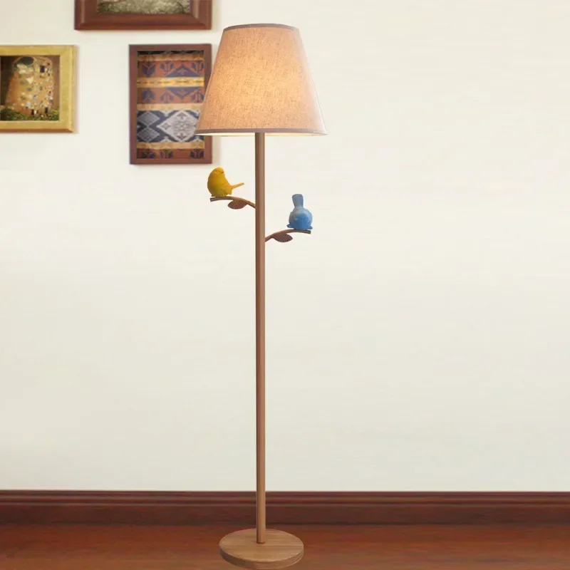 American bird floor lamp living room children's bedroom study bedside lamp cloth table vertical lamps
American bird floor lamp living room children's bedroom study bedside lamp cloth table vertical lamps